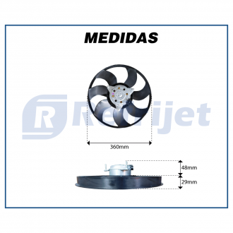 Eletroventiladores ELETROVENTILADOR DO RADIADOR CHEVROLET MERIVA 03>05 Imagem 4