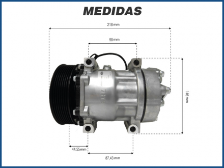 Compressores COMPRESSOR MAGNETI MARELLI - 7H15 8044 CAMINHÃO VOLVO Imagem 4