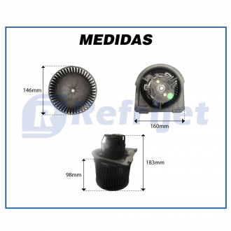 Motores MOTOR C/ TURBINA CAIXA EVAP. GM VECTRA 97> Imagem 3