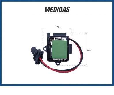 Elétricos RESISTÊNCIA DA CAIXA EVAPORADORA RENAULT SYMBOL Imagem 2