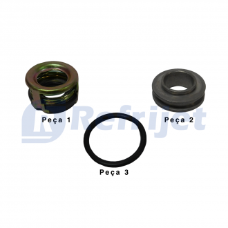 Componentes KIT SELO COMPRESSOR DENSO 6P148 N394 SHAFT Imagem 4