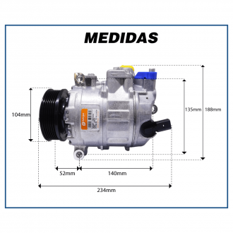 Compressores COMPRESSOR AMAROK TDI 2.0 2010/2012 AUDI T5 2010/2012 Imagem 7